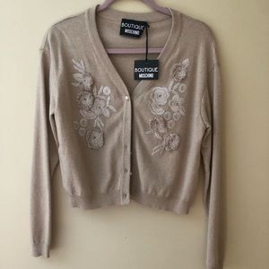 Gold flower cardigan